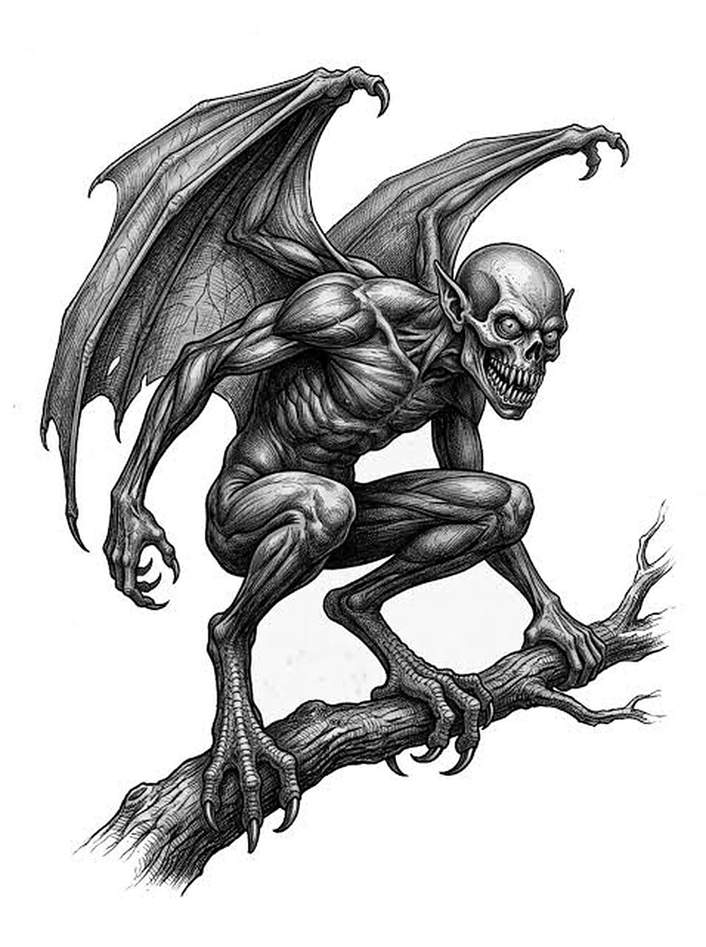 An artist's Sasabonsam